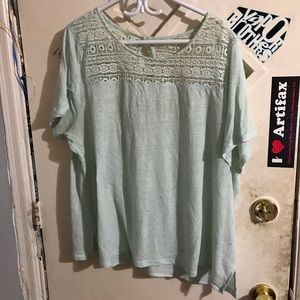 🐇Mint lace tee Old Navy🐇